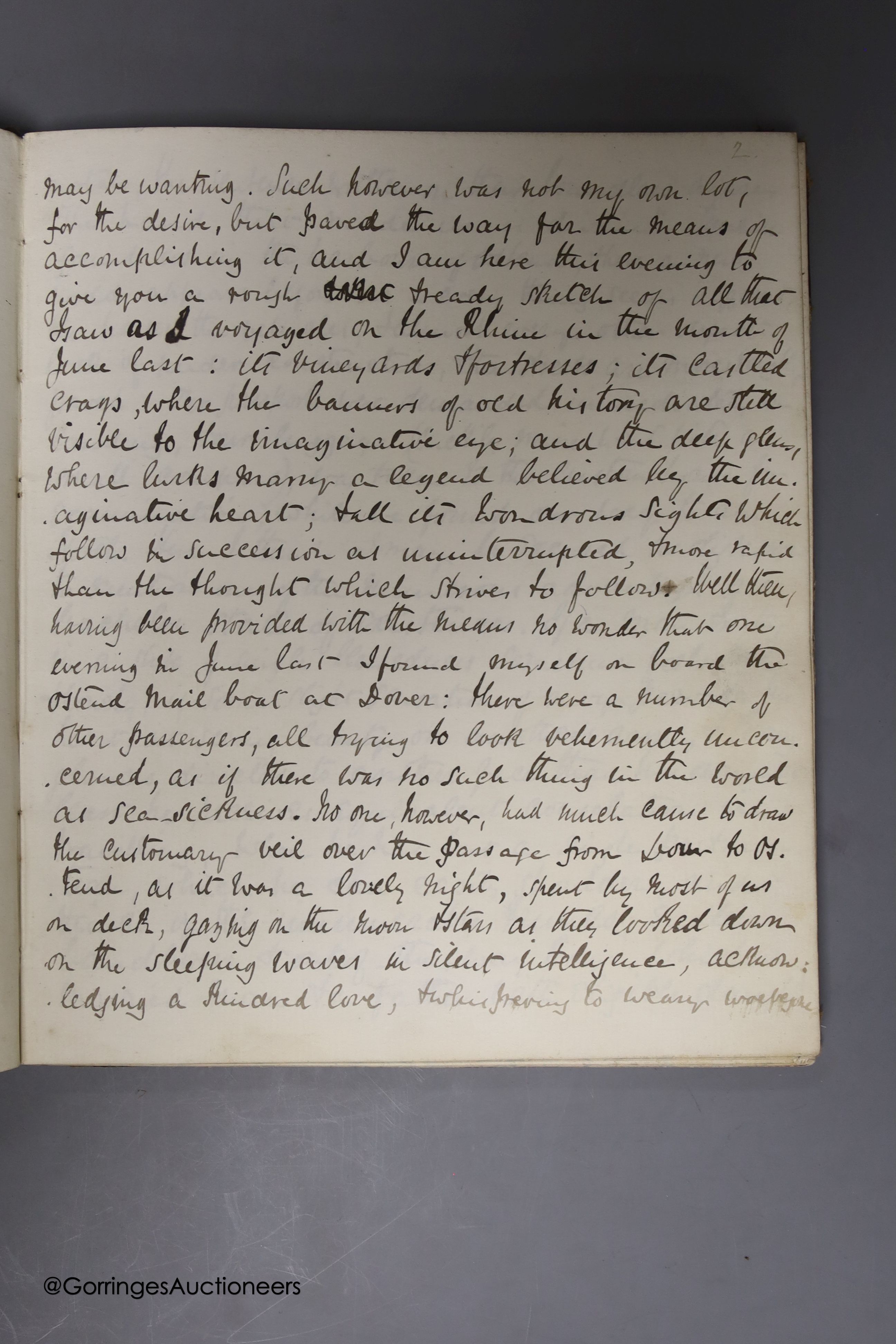 A 19th century Grand Tour diary by G.T.